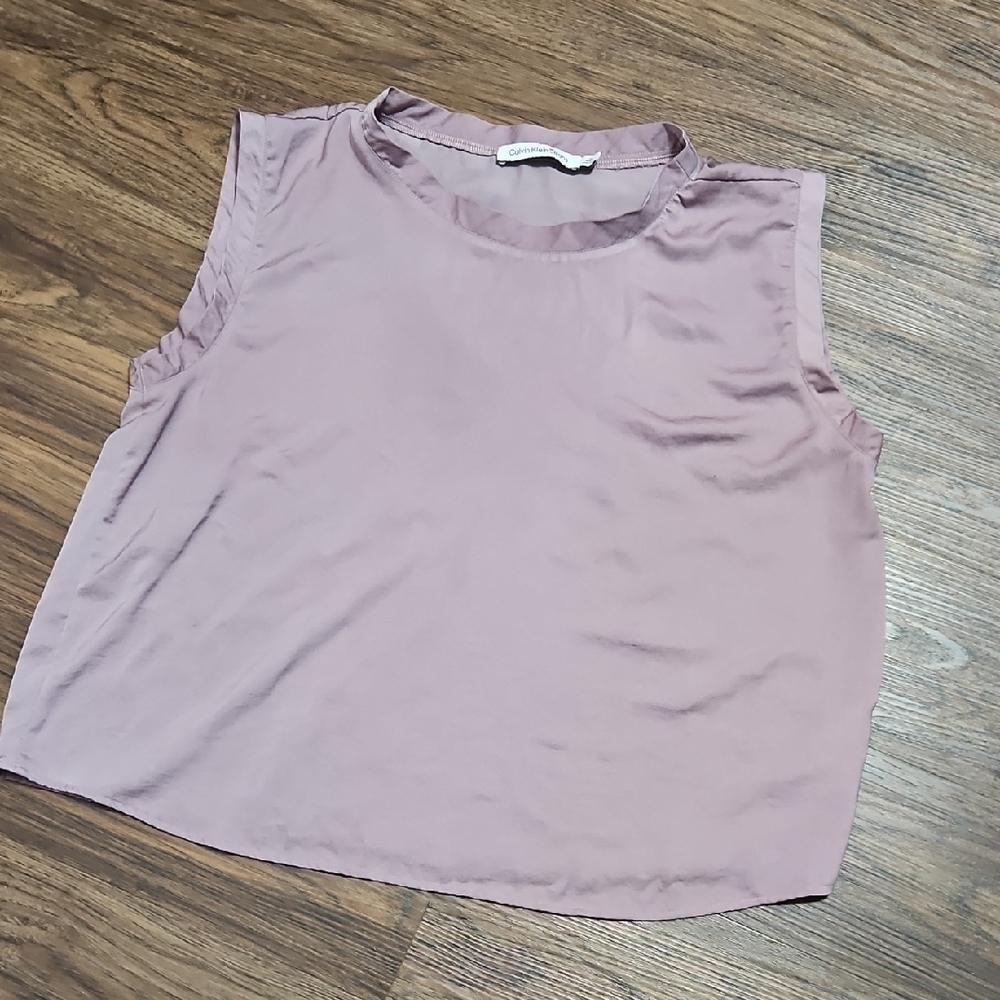 Calvin Klein Jeans Lavender Sleeveless Blouse Women's Medium